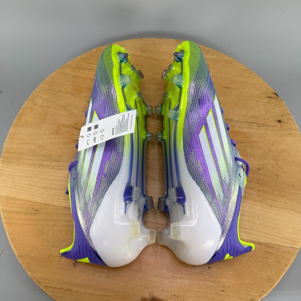 Adidas F50 Elite FG Mens Size 12.5 Purple Silver Soccer Cleats Radiant Blaze NEW - Picture 6 of 9